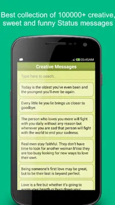 Status & Quotes Collection android App screenshot 3